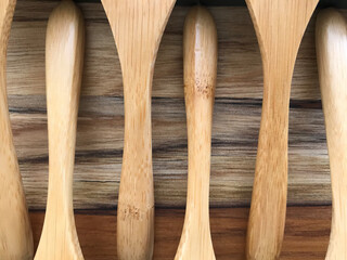 wooden kitchen utensils