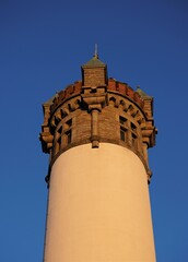 Fototapeta premium Harkortturm in Wetter, Nordrhein Westfalen. Aufgenommen am Abend im Winter.