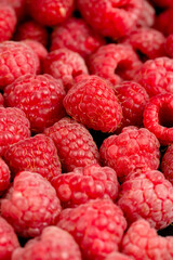 Raspberry close up in studio