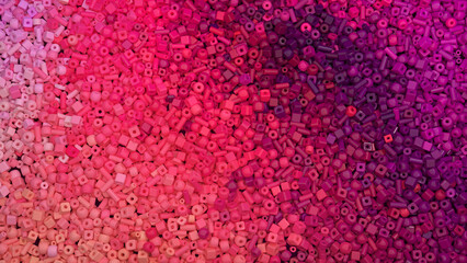 Abstract multicolored background with thousands of small beads