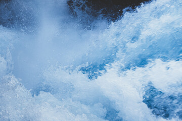 Power of the water, Brúarárfoss, Iceland, North Atlantic Ocean