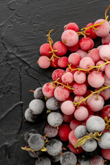 Frozen red and black currant 