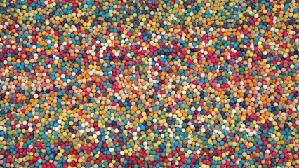 Abstract multicolored background with thousands of small balls