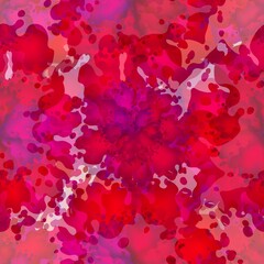 Floral endless pattern. Bright red flowers. For textiles, fabrics, clothing, packaging, paper, decoration.