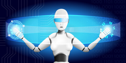 Vector illustration of a robot.