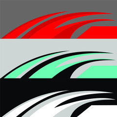 Car Decal Design Vector Graphic Abstract