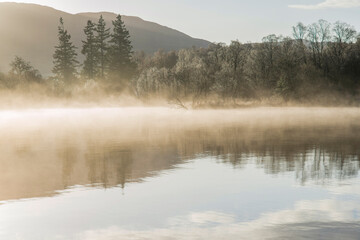 misty morning on Loch Ness
