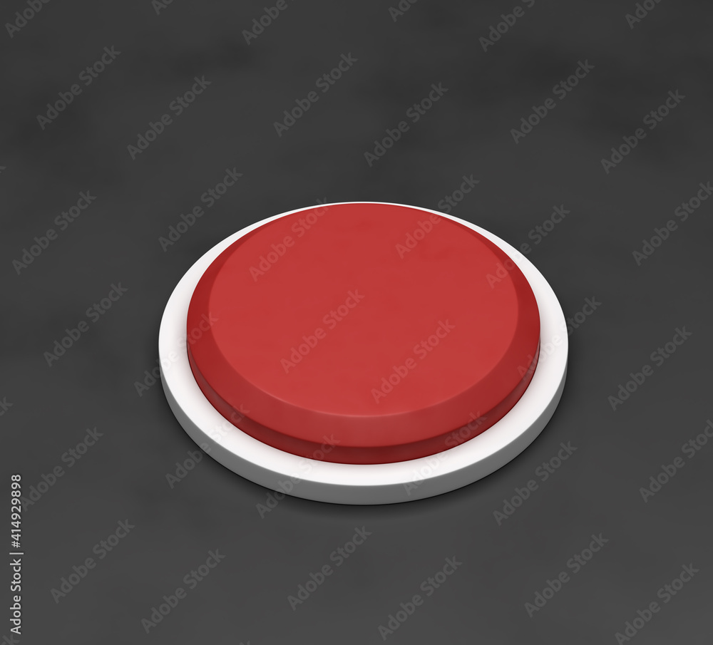 Fototapete 3d rendering, closeup pressing control button shortcut on a black desktop wireless computer keyboard