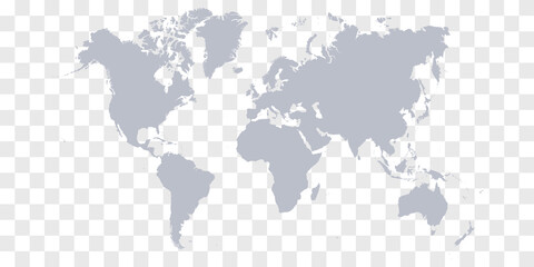 Fototapeta na wymiar Detailed World Map with Countries stock illustration 