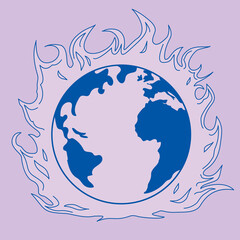 Burning Earth - Blue Line