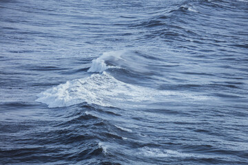 Waves in the ocean, Dyrhólaey Promontory, Iceland, North Atlantic Ocean