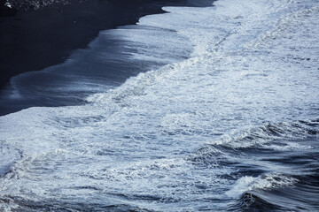 Waves in the ocean, Dyrhólaey Promontory, Iceland, North Atlantic Ocean