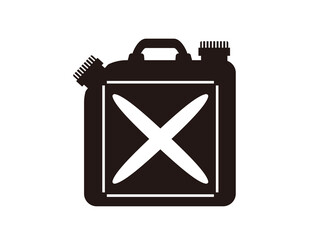 ポリタンクのベクターイラスト　灯油タンク