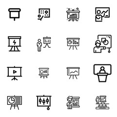 아이콘 프리젠 테이션 세트