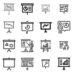 아이콘 프리젠 테이션 세트