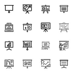 아이콘 프리젠 테이션 세트