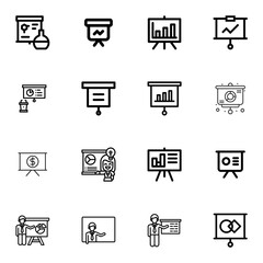 아이콘 프리젠 테이션 세트