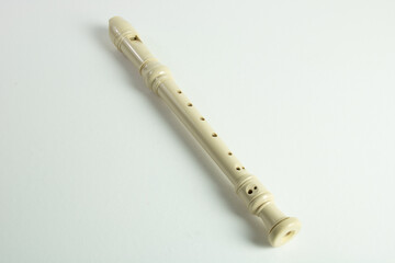 Sweet Flute in a white background. Musical Instrument 