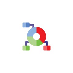 Obraz premium 플랫 아이콘 차트