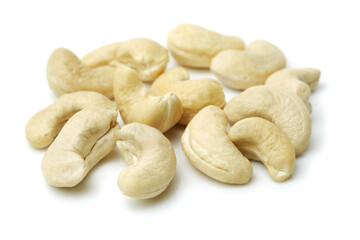 Cashew on white background 