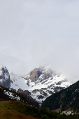 Snowy peaks in the Pyrenees