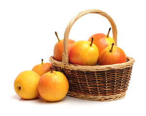 nanguo pear on white background