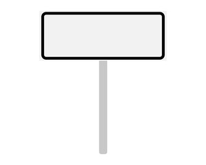 Ortsschild aus Italien auf weiss