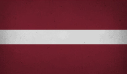 Grunge Latvia flag. Latvia flag with waving grunge texture.
