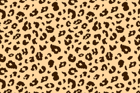 Vector Trendy leopard skin background. Abstract wild animal pattern, cheetah spots yellow texture vector illustration