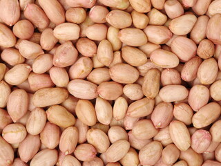 red peanuts on the Peanuts background 