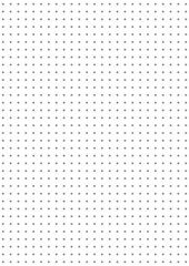 Grid paper. Dotted grid on white background. Abstract dotted transparent illustration with dots. White geometric pattern for school, copybooks, notebooks, diary, notes, banners, print, books