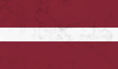 Grunge Latvia flag. Latvia flag with waving grunge texture.