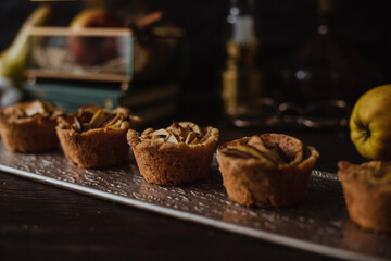 Apple / pear pie crunchy cupcakes with cinnamon
