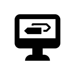 Computer arrow icon