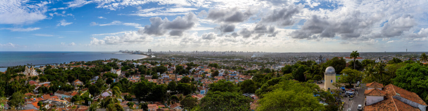 Panoramic Olinda Cityscape - Recife view from Olinda, PE, Brasil