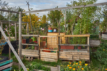 Gemeinschaftsgarten Allmende-Kontor, Urban Gardening, Tempelhofer Feld, Berlin, Deutschland