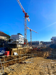 Chantier de construction à Bordeaux, Gironde