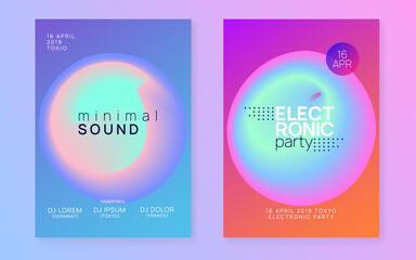 Fest poster and flyer for summer music.