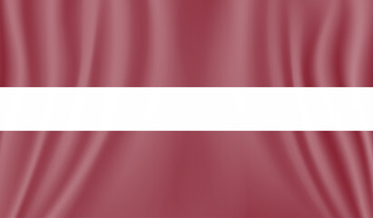 Grunge Latvia flag. Latvia flag with waving grunge texture.