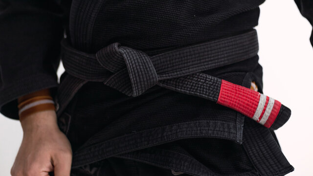 A Brazilian Jiu Jitsu Black Belt Close Up