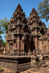 Naklejka premium Banteay Srei temple, Angkor, Siem Reap, Cambodia