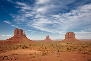Fototapeta na wymiar Monument Valley from the Artist's point, Arizona, United States