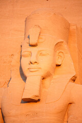 Statue of Ramesses II at Abu Simbel temple, Abu Simbel, Egypt