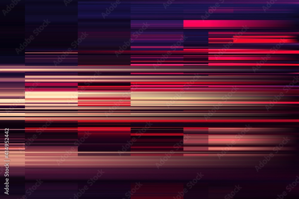 Poster modern background with dead pixel and bug, glitch and error signal. optical distortion, overlapping 