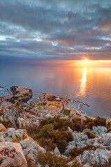 View of Montecarlo from the Tete de Chien, Principality of Monaco
