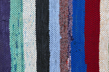 background of knitted colored threads