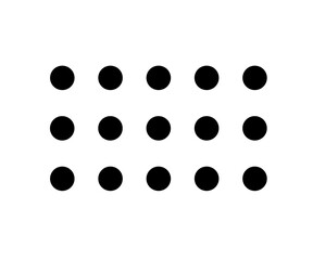 black and white polka dot pattern background. - vector illustration