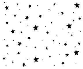 background of hand drawn star seamless pattern. illustration. - Vector