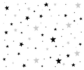 background of hand drawn star seamless pattern. illustration. - Vector