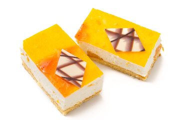 Käsekuchen mit Pfirsich